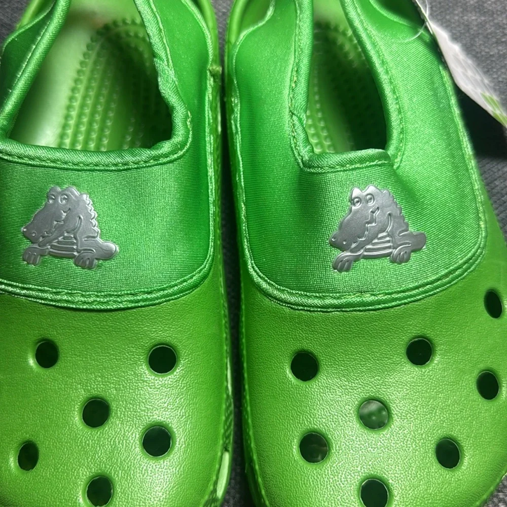 Crocs Crocling Kids Green Water Shoes NWT